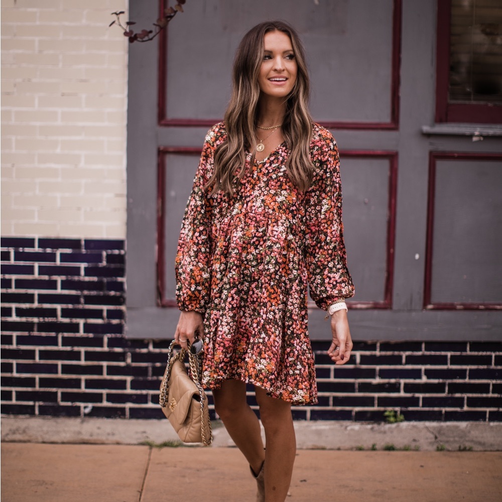 Floral Long Sleeve Dress